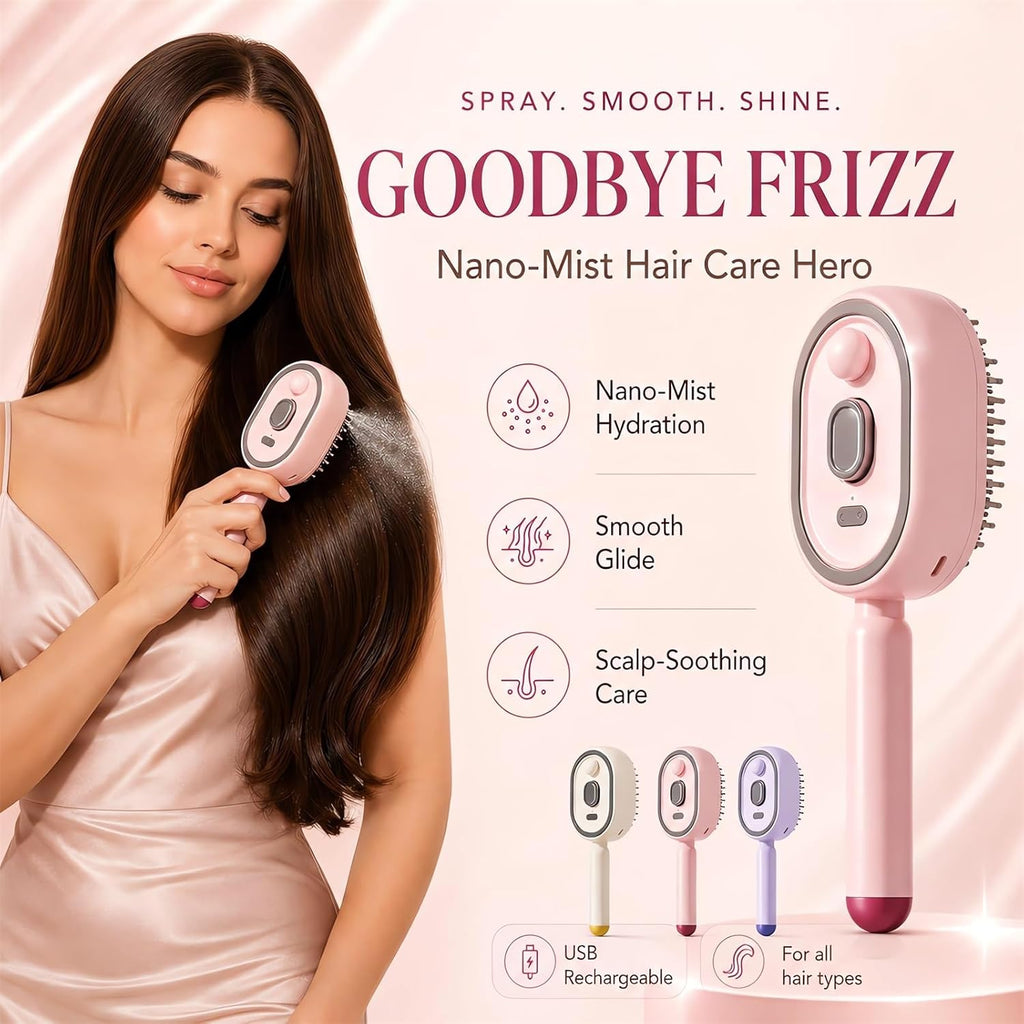 MistGlow™ Electric Aqua Detangling Brush