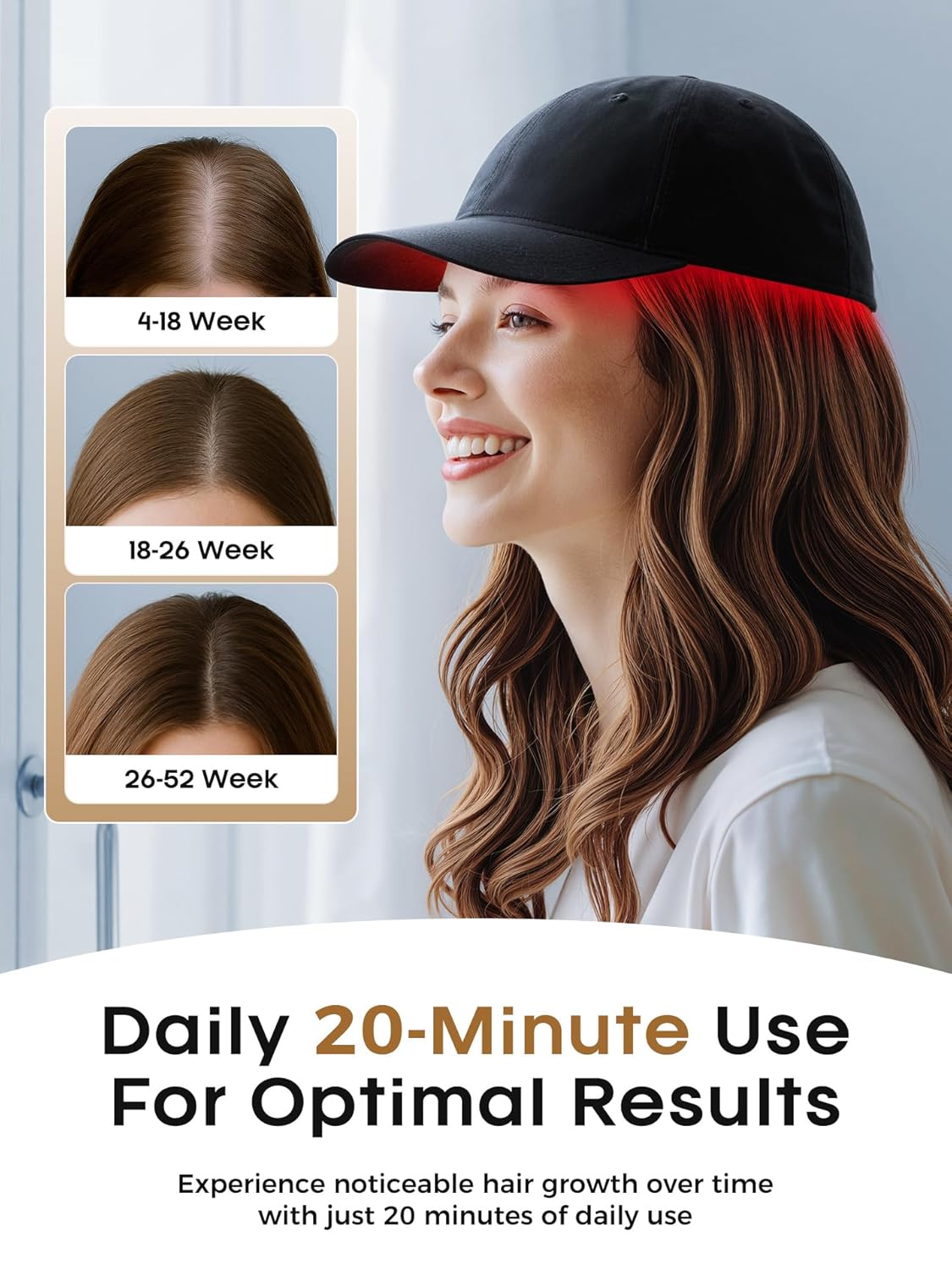 LumiGrow™ Red Light Hair Therapy Cap