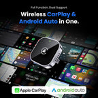 DriveLink Pro™ 2-in-1 Wireless CarPlay & Android Auto Adapter