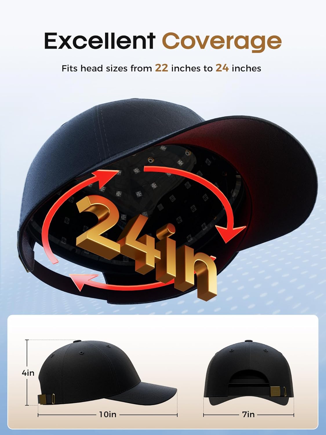 LumiGrow™ Red Light Hair Therapy Cap