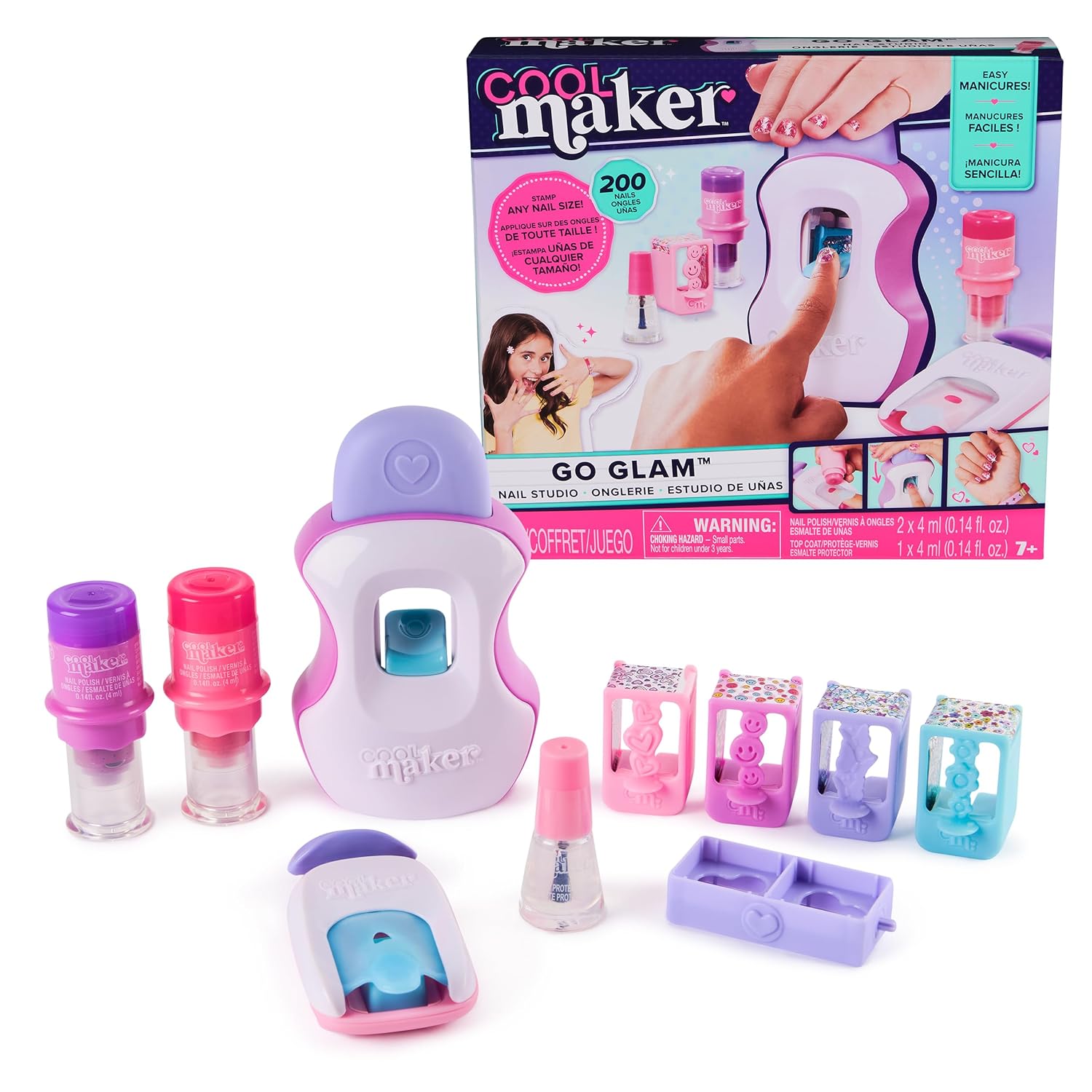 GlamPop™ Instant Nail Art Studio Kit (200 Designs)