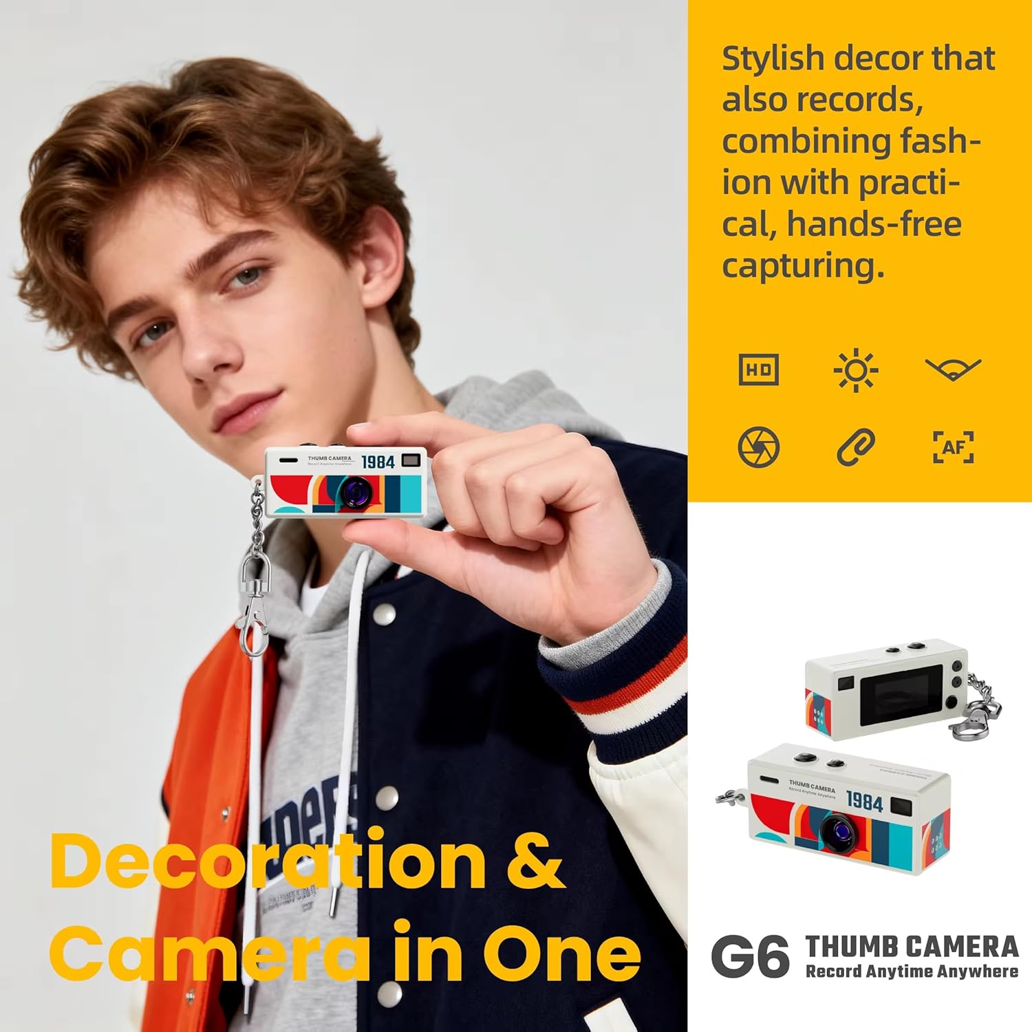 RetroSnap™ Mini Keychain Camera