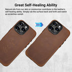 HeritageGrip™ Vintage Leather MagSafe Case