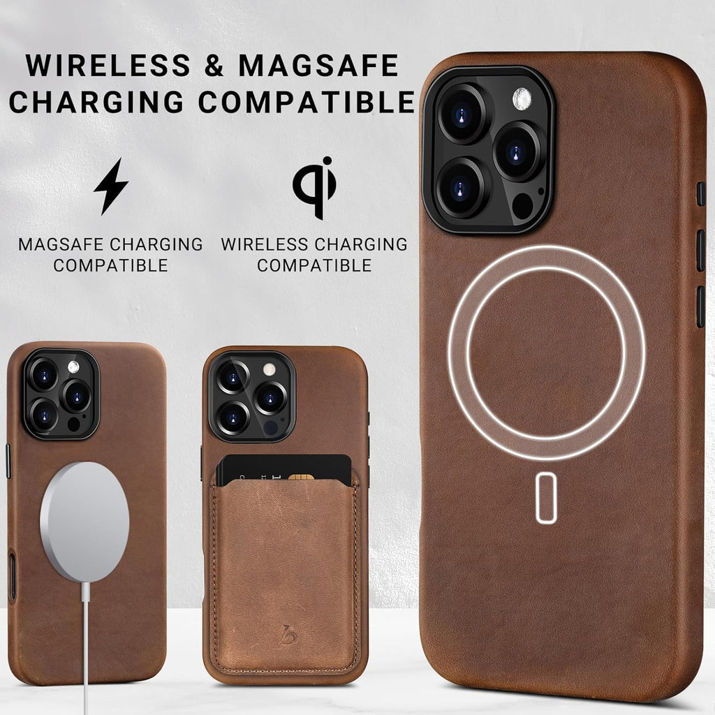 HeritageGrip™ Vintage Leather MagSafe Case