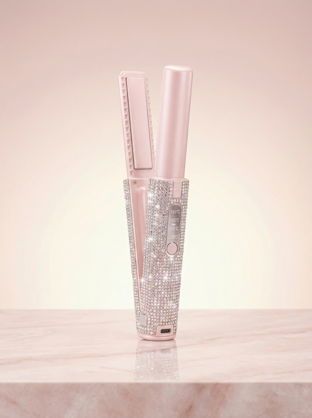 GlamGlide™ Crystal Hair Styler Brush