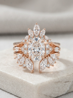 AuroraBloom™ Rose Gold Statement Ring