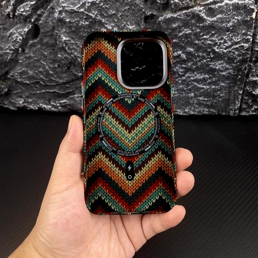 BohoWave™ Zigzag Knit Texture Case