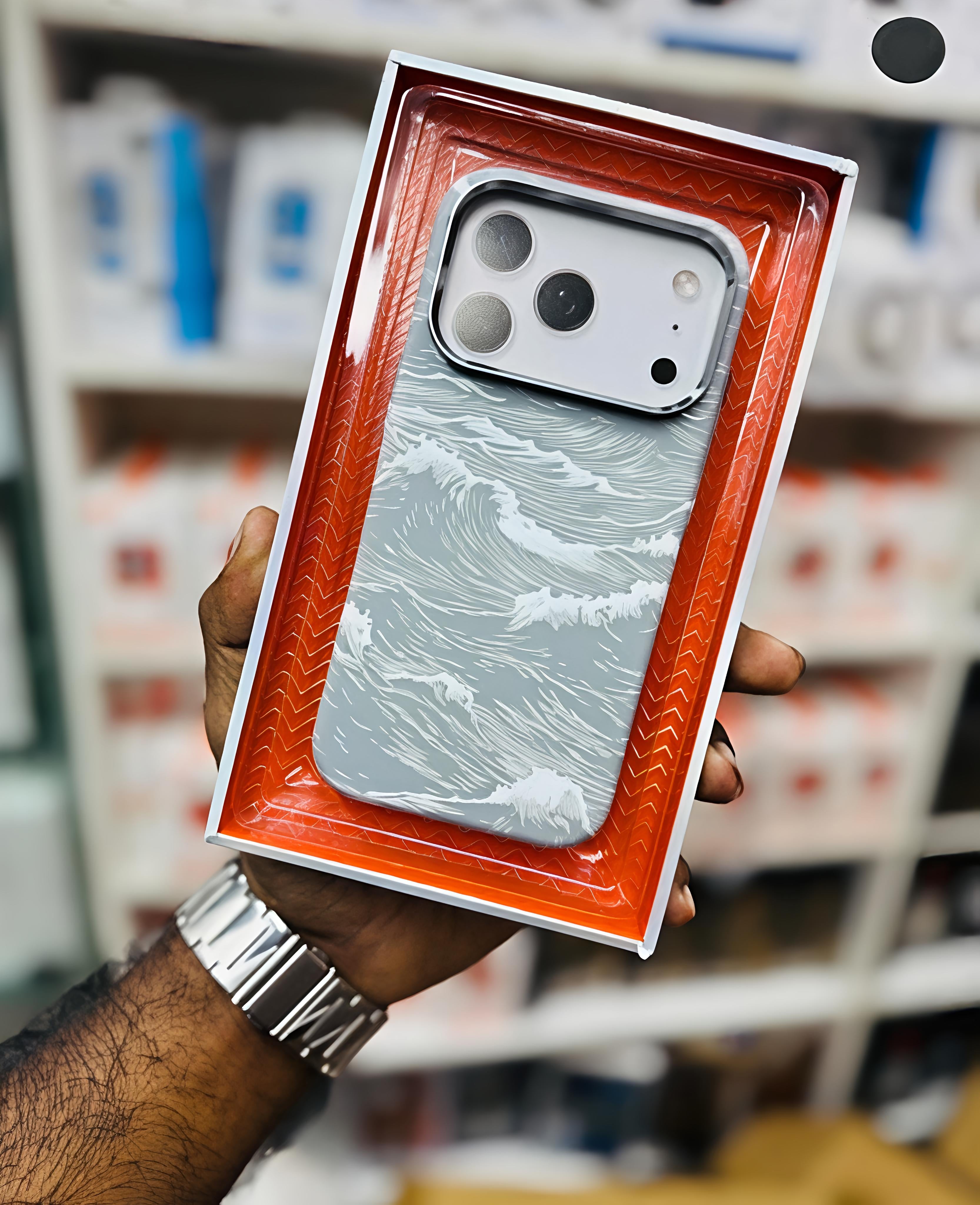 Ocean Wave Textured Case – Arctic Grey Edition