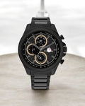 Tom-my Hilfig-er Quartz Black Dial Stainless Steel Watch