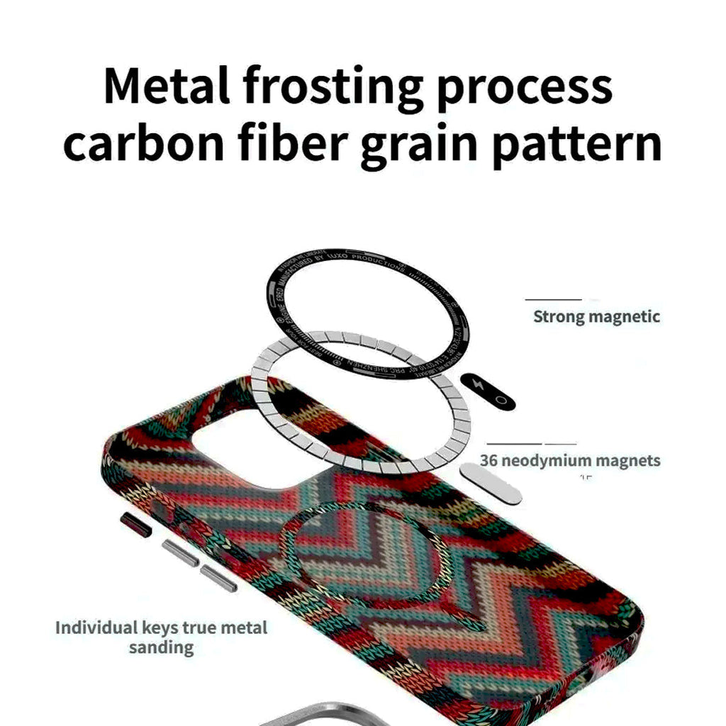 BohoWave™ Zigzag Knit Texture Case