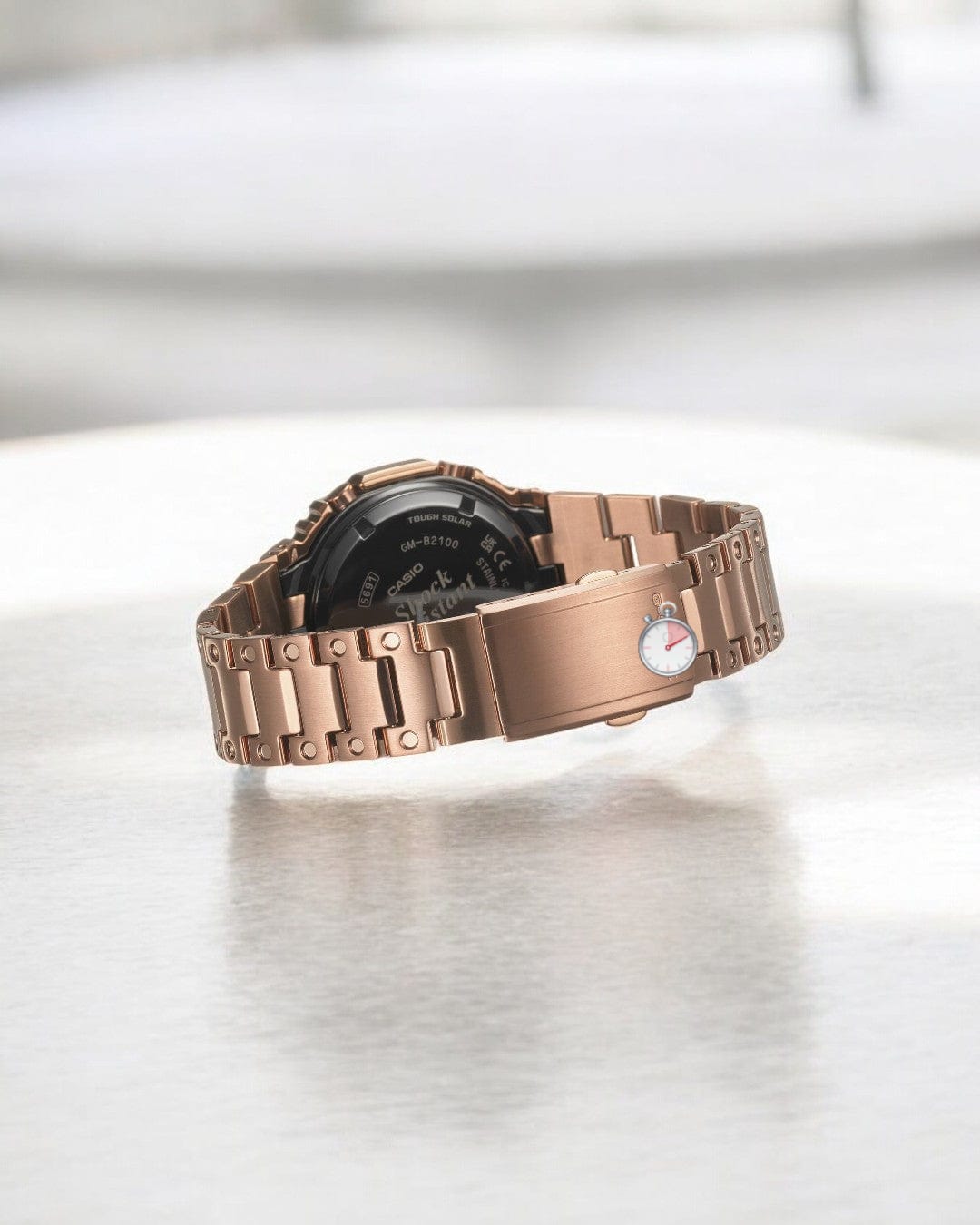 Cas-io GM2100GD Golden Steel Mens Watch