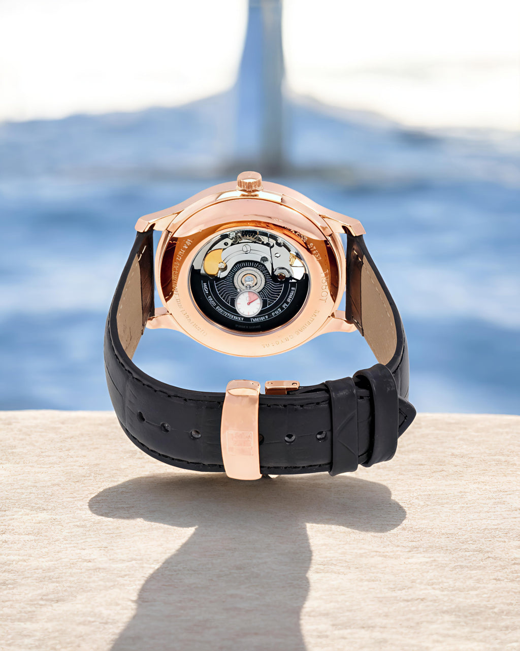 Tiss-ot Leather Men's Analog Watch