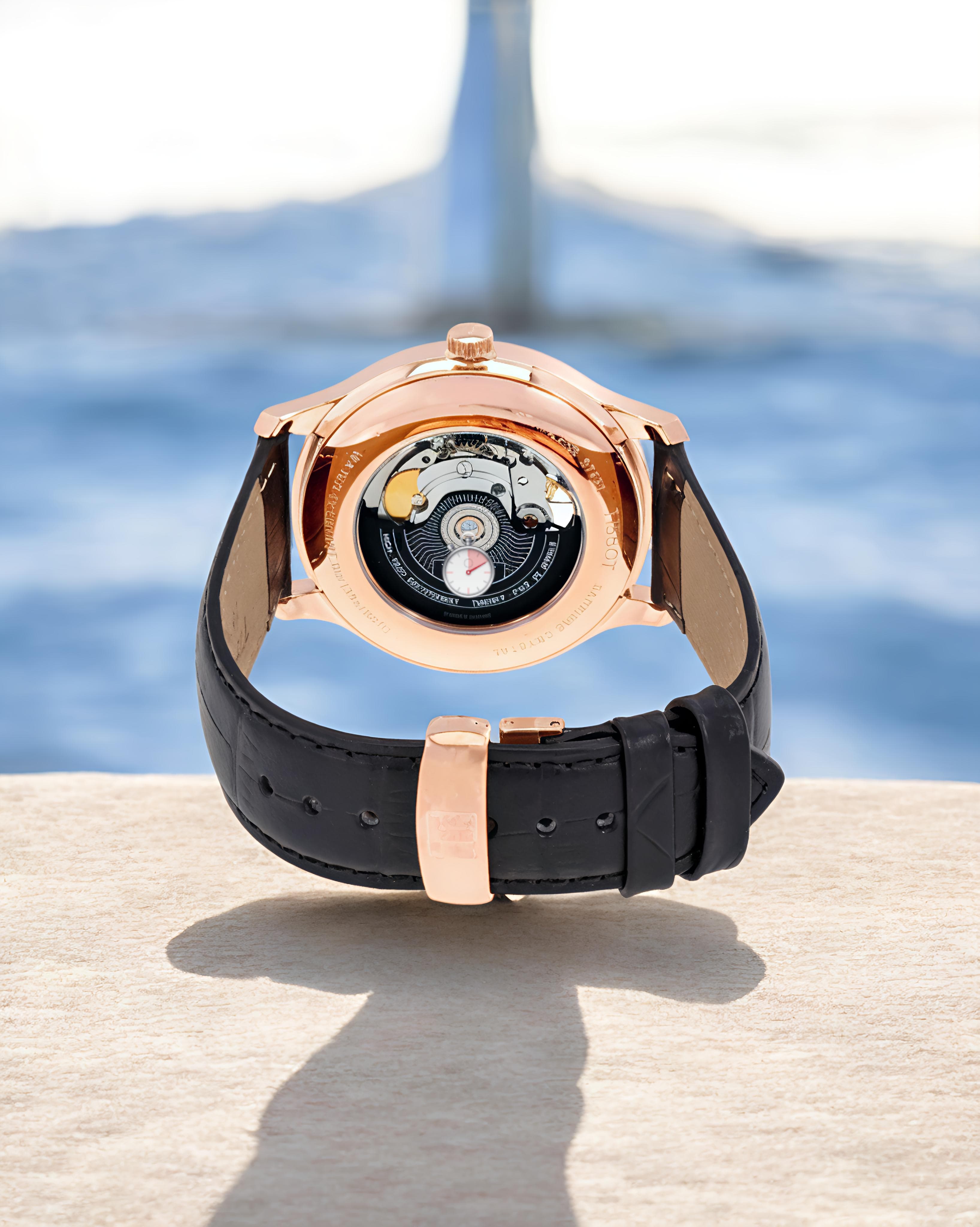 Tiss-ot Leather Men's Analog Watch