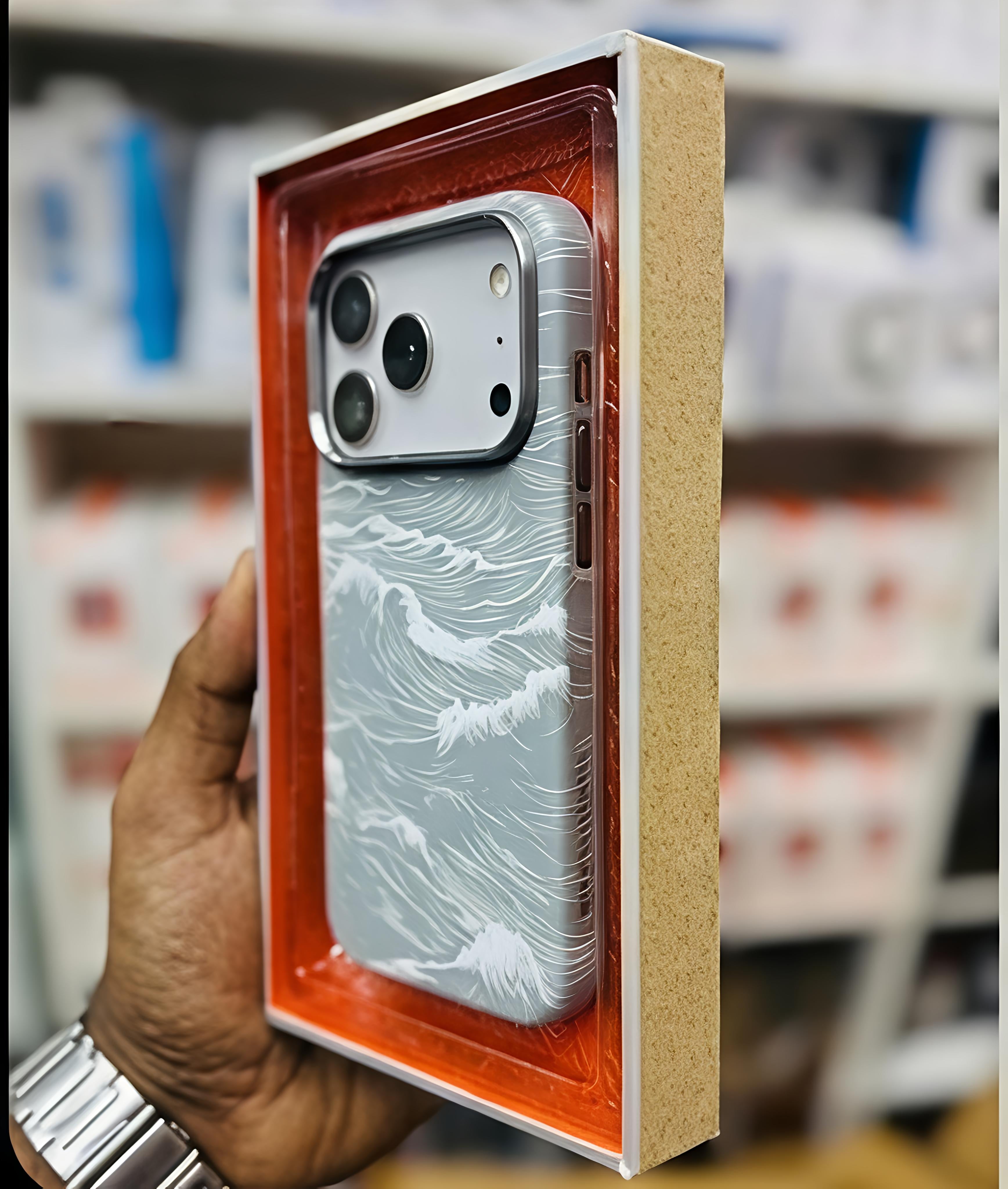 Ocean Wave Textured Case – Arctic Grey Edition