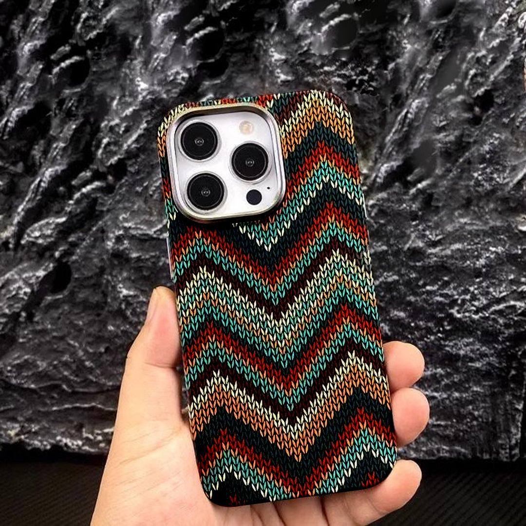 BohoWave™ Zigzag Knit Texture Case