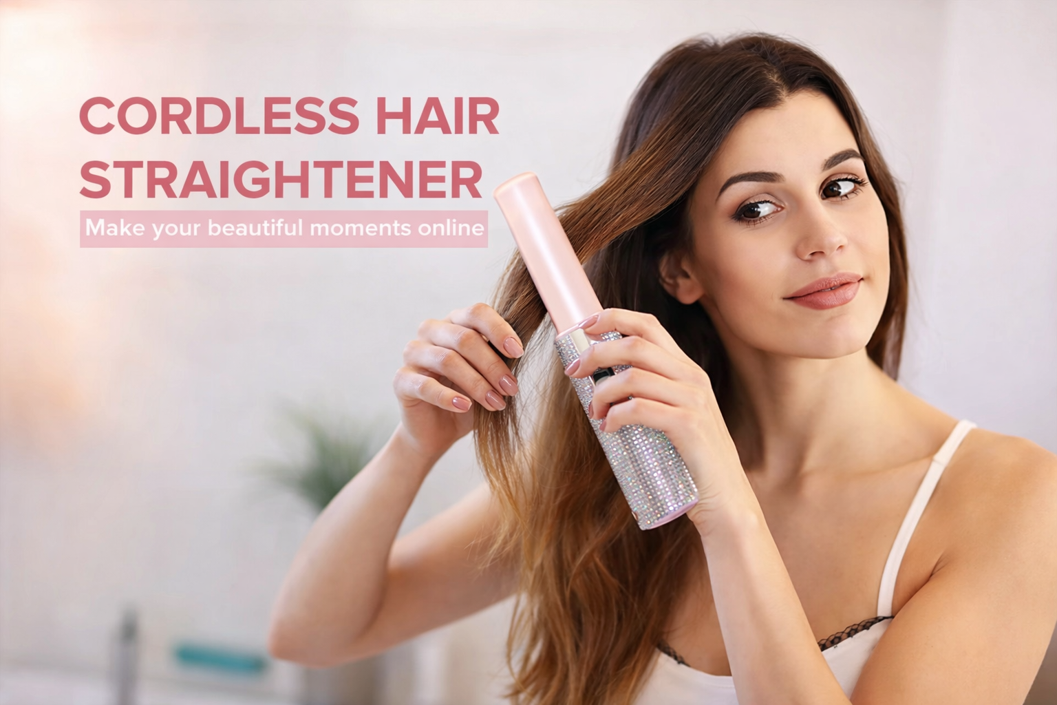 GlamGlide™ Crystal Hair Styler Brush