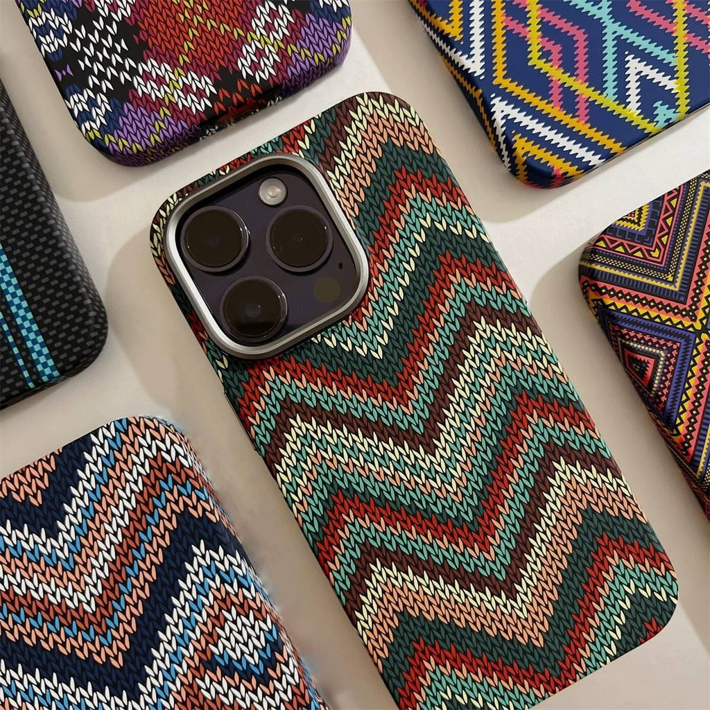 BohoWave™ Zigzag Knit Texture Case